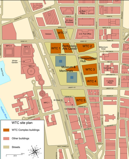 WTC Lageplan - New York City 2018