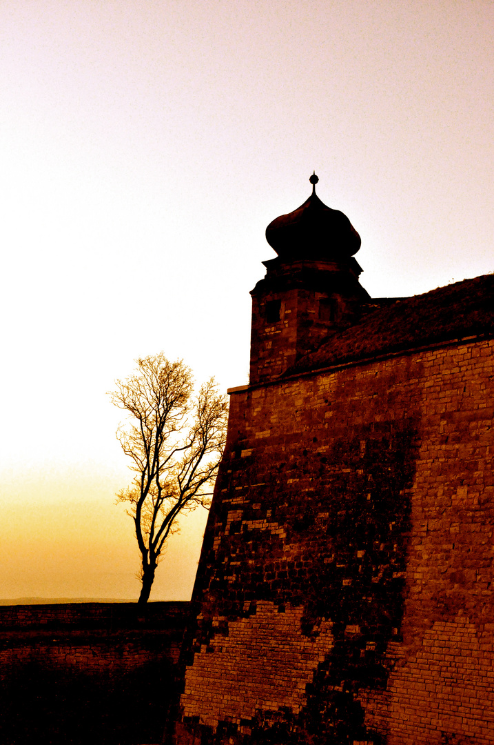 Wülzburg in der Abenddämmerung