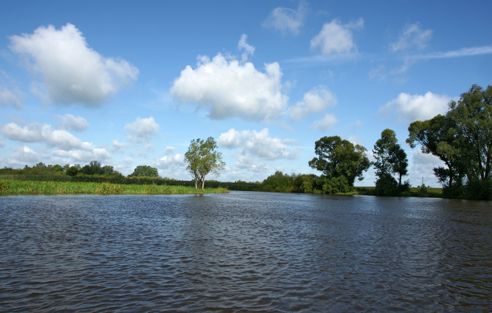 Wümme bei Hochwasser