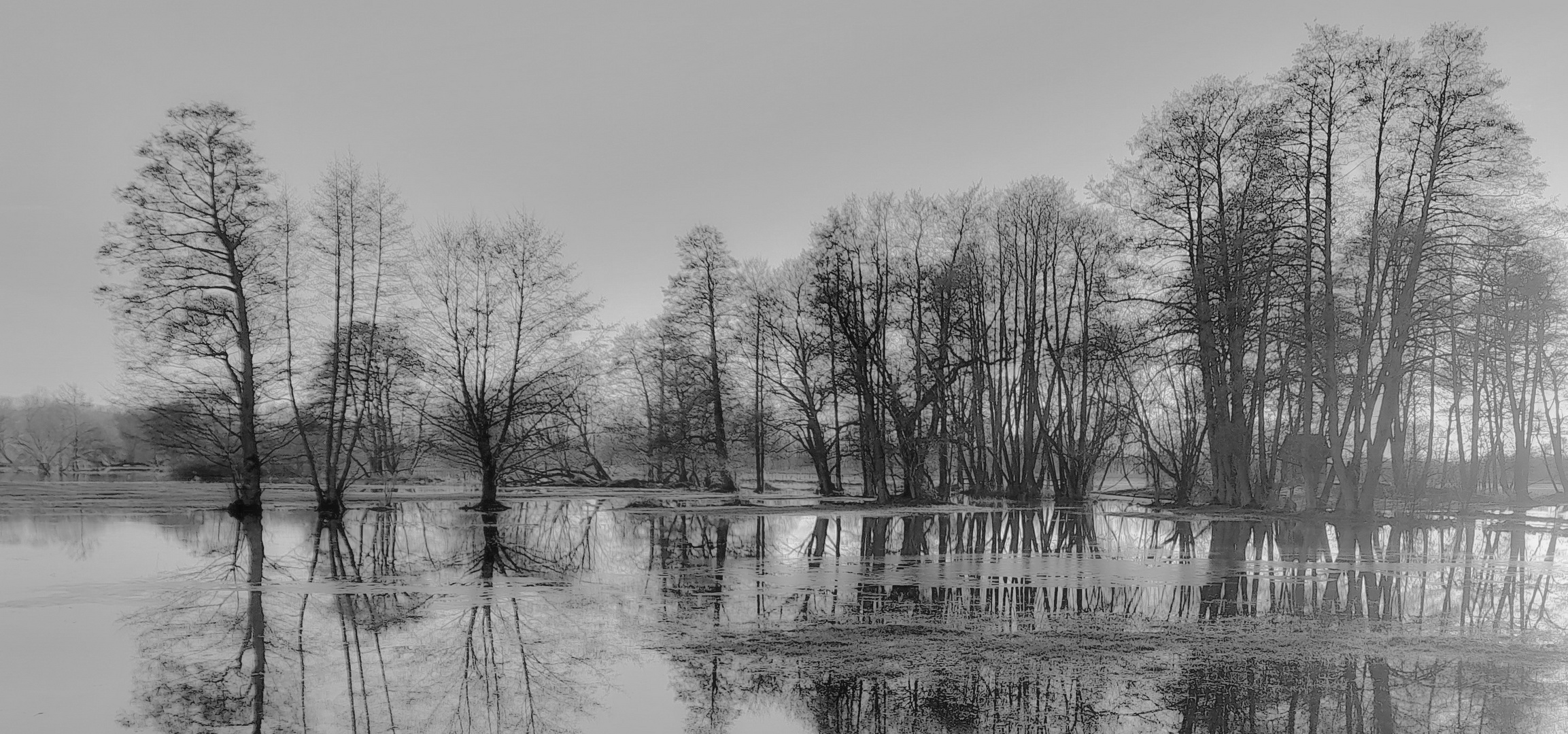 Wümme-Hochwasser bei Fischerhude