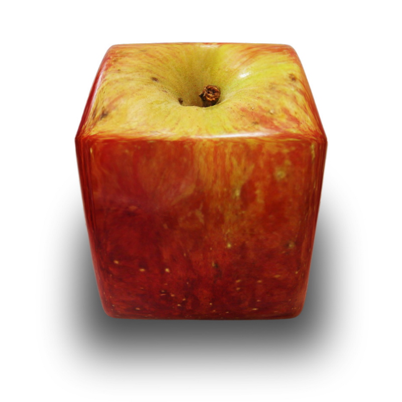 Würfel-Apfel