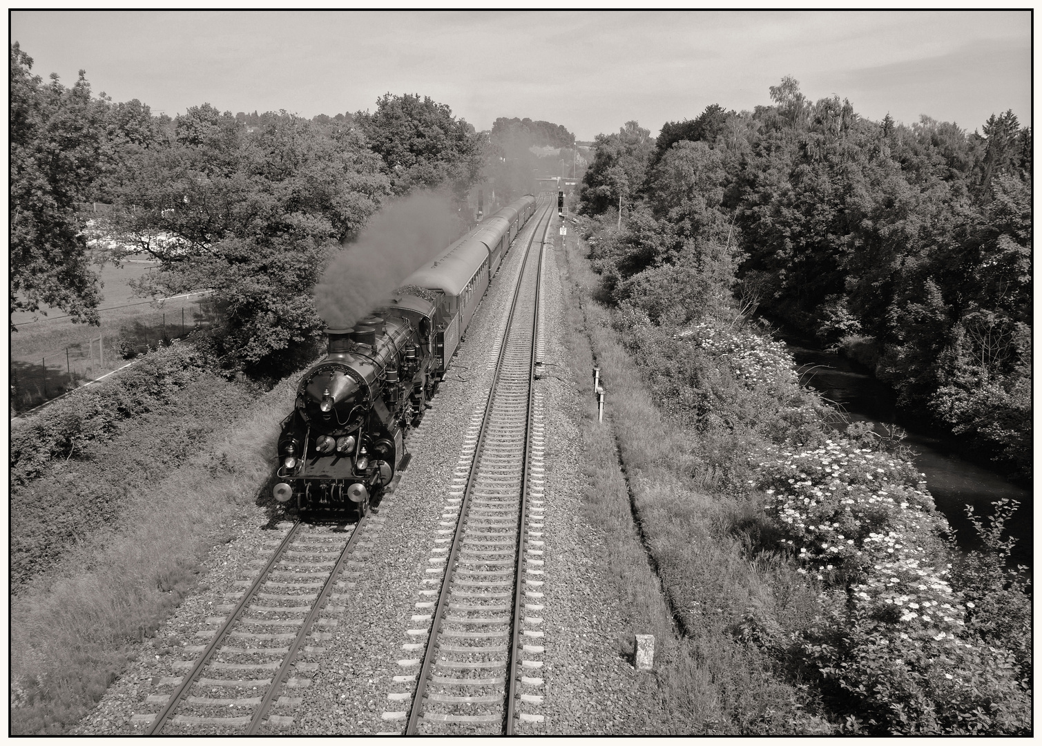 Württembergische Südbahn monochrom