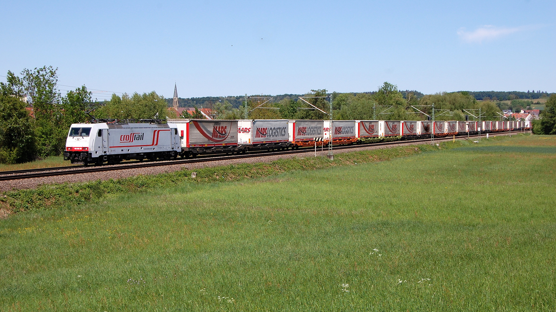 Württembergische Westbahn mit Gz bei Heidelsheim