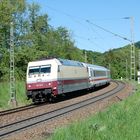 Württembergische Westbahn mit IC Rheingold in der Kurve von Ölbronn 6.5.2020