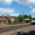 Württembergische Westbahn mit RB am Hp Bruchsal Schlachthof 28.7.2020