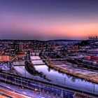 Würzburg am Abend, ein Blick von der Steinburg aus !