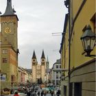 Würzburg - Blick in die Domstrasse