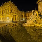 Würzburg - Brunnen an der Residenz