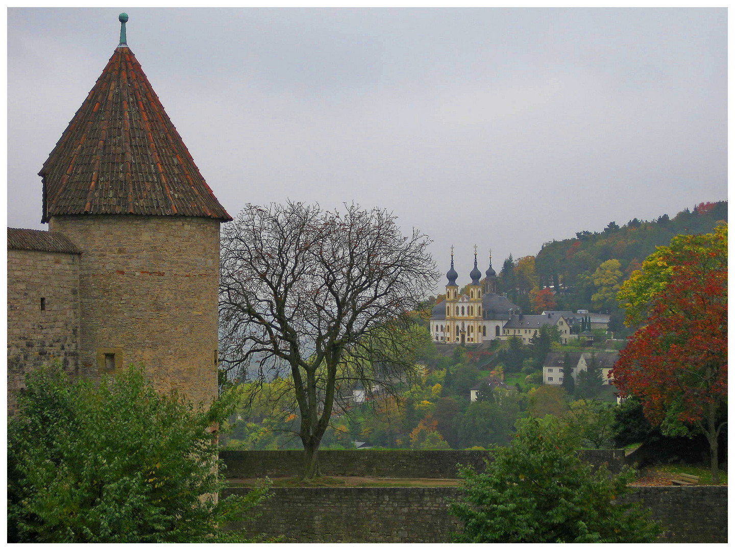 Würzburg: Durchblick zum Käppele