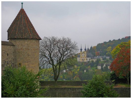 Würzburg: Durchblick zum Käppele