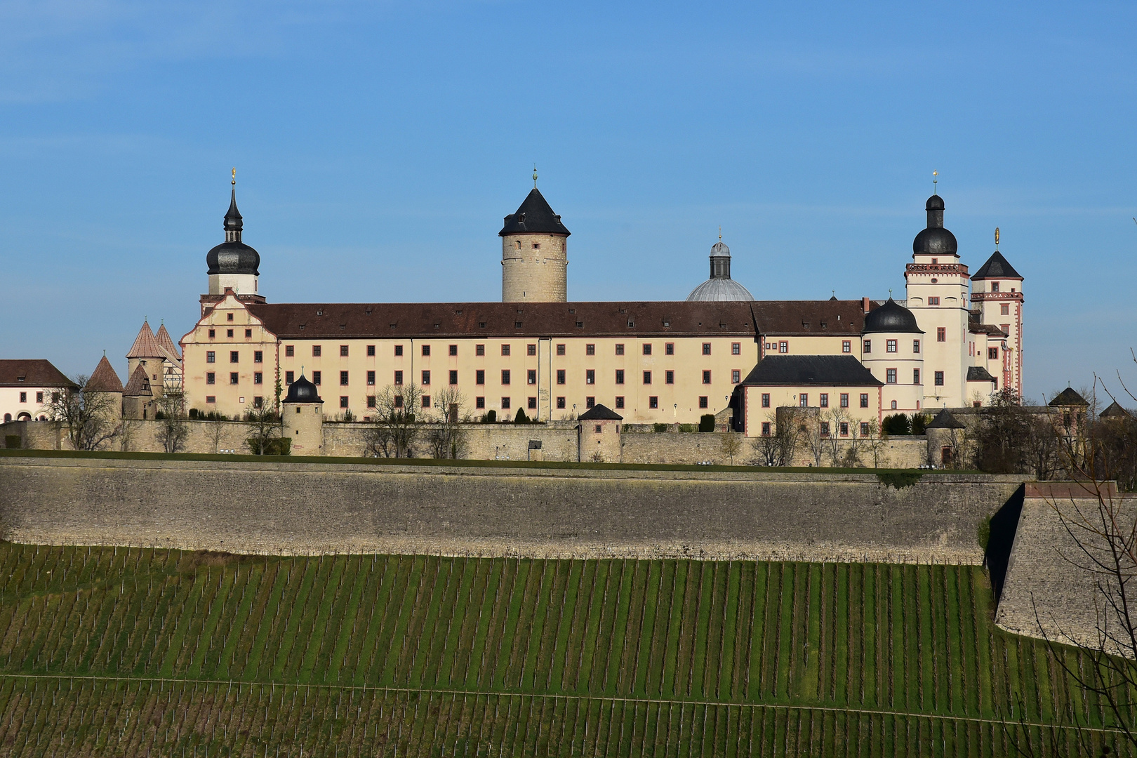 Würzburg - Festung Marienberg Südseite