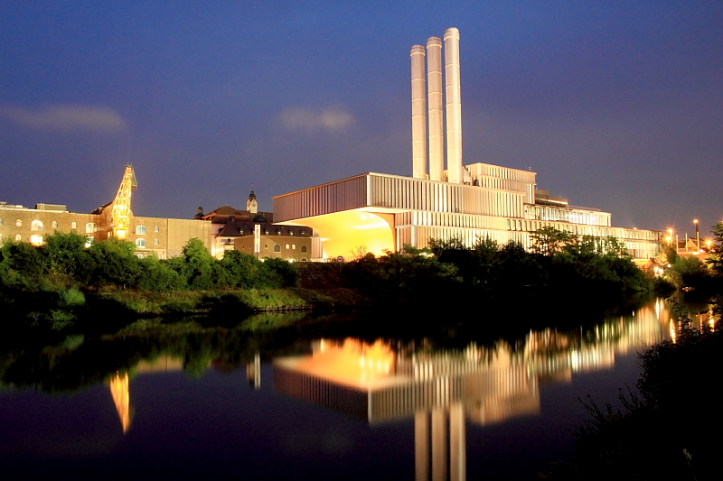 Würzburg - hydroelectric power station "Untere Mainmühle"