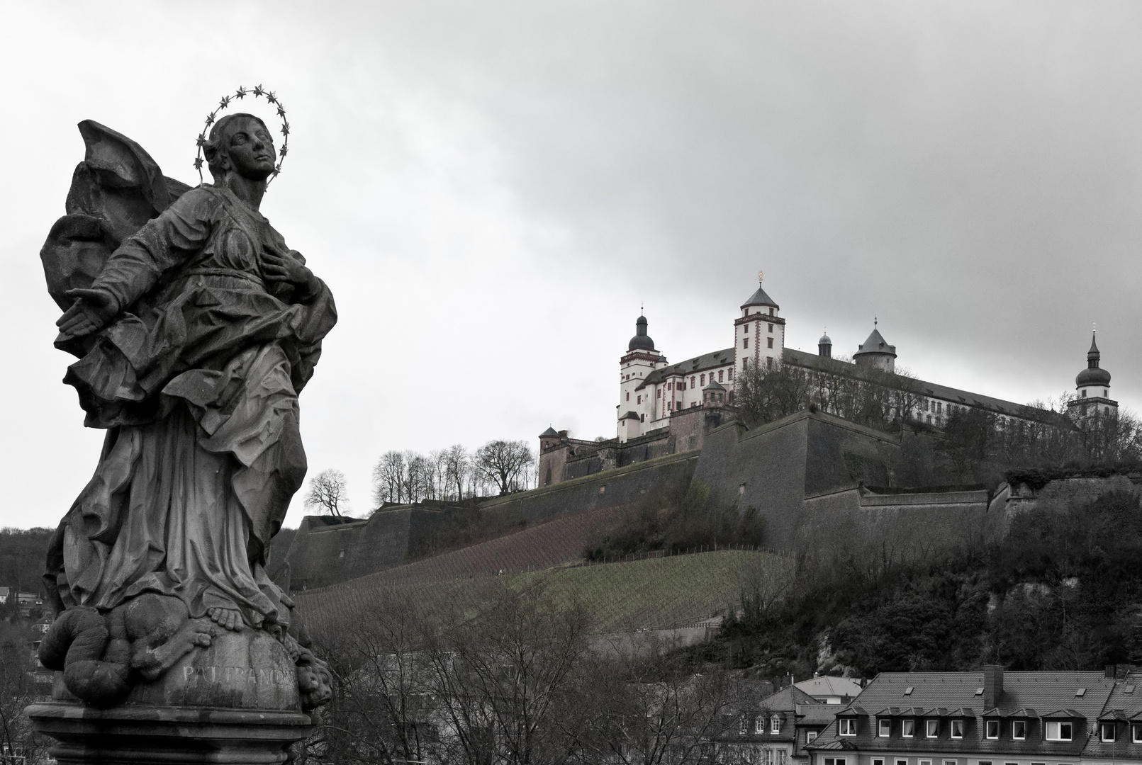 Würzburg im Regen