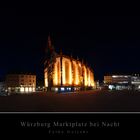 Würzburg - Marktplatz bei Nacht