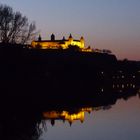 Würzburger Festung-Marienburg im Sonnenuntergang