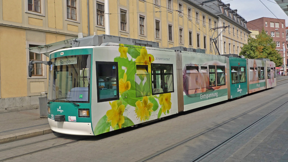 Würzburger Tram "blumig"