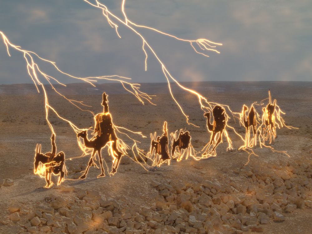 Wüstengewitter