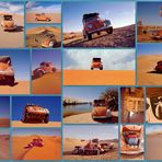 Wüstenkäfer- Collage - Mit einem VW-Käfer durch die Libysche Sahara/ Erg Ubari