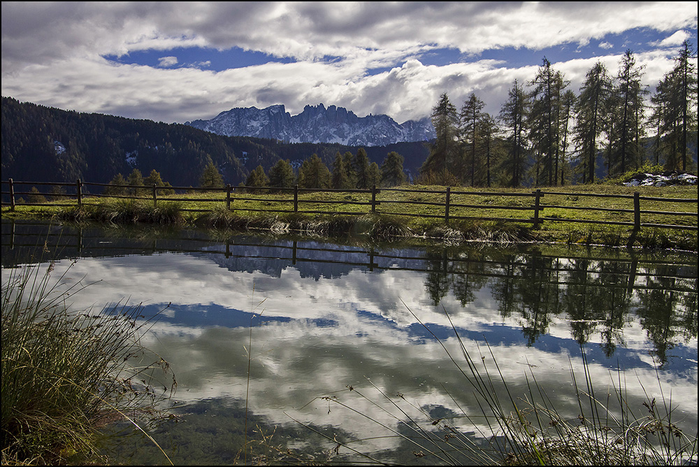 Wuhnweiher mit Latemar