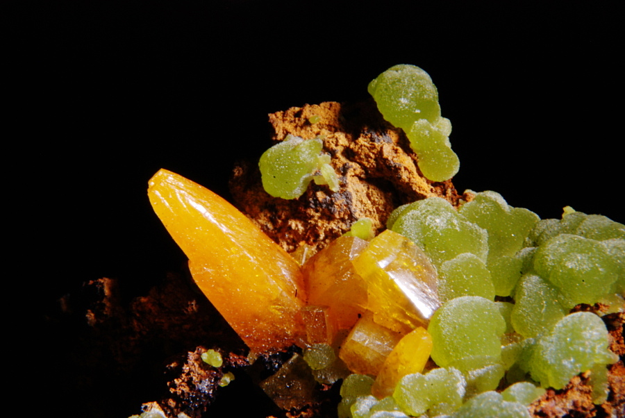 Wulfenite et mimetite