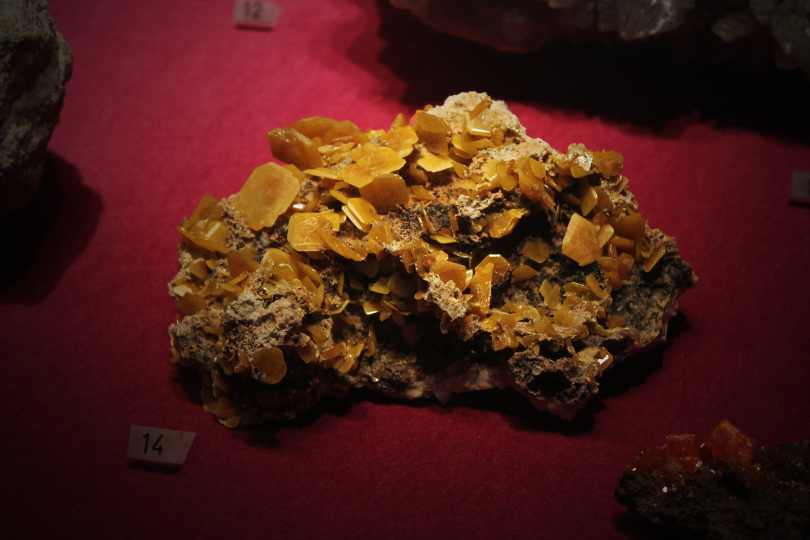 Wulfenite @ Mineralogisches Museum Hamburg