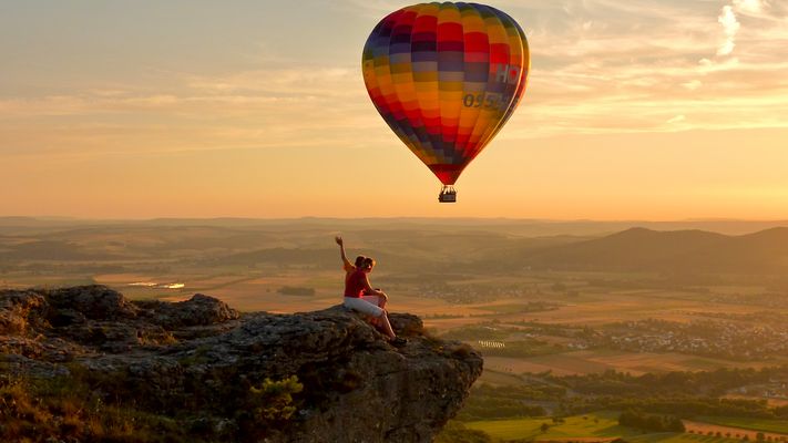 Wunderbarer Moment auf dem Staffelberg