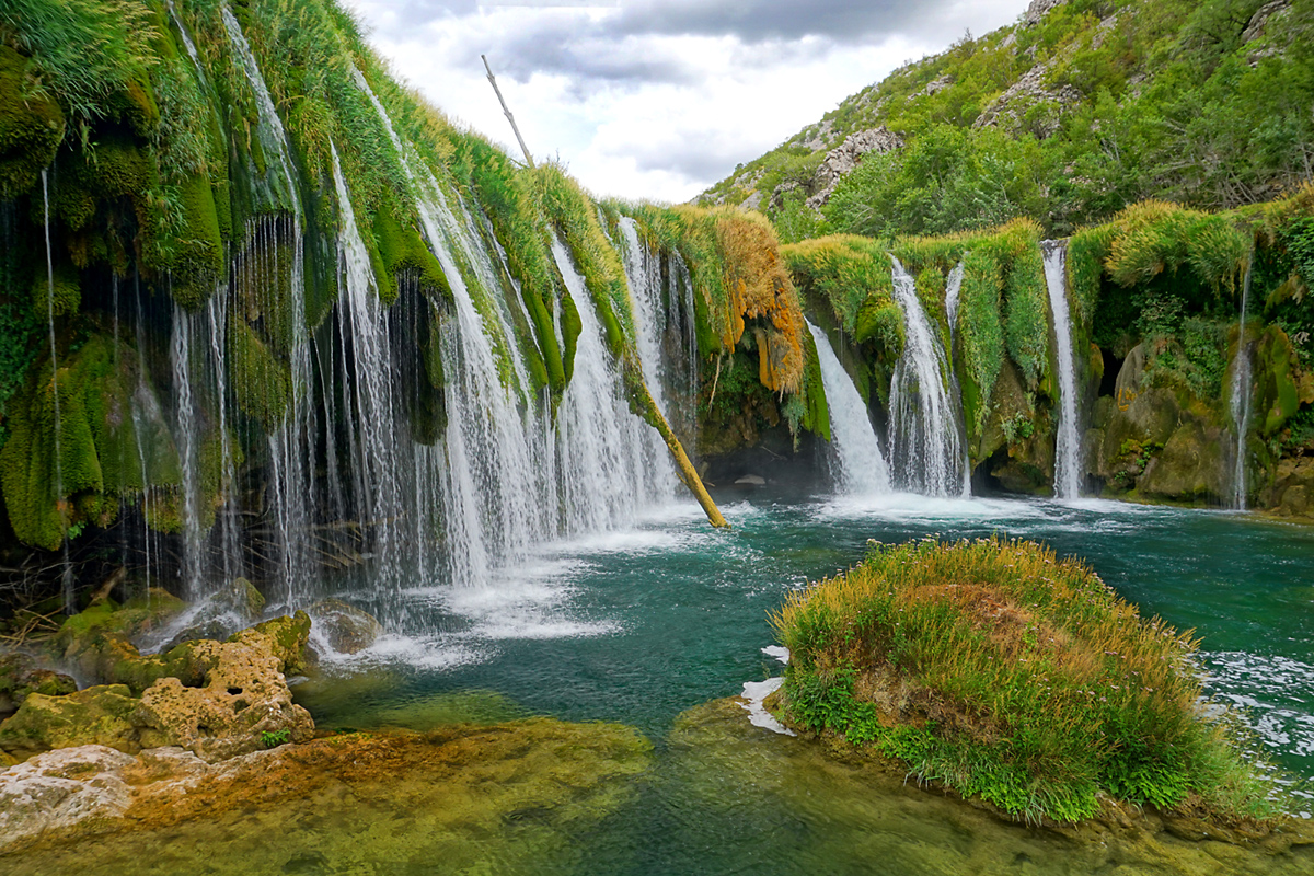 Wunderbarer Wasserfall in Kroatien