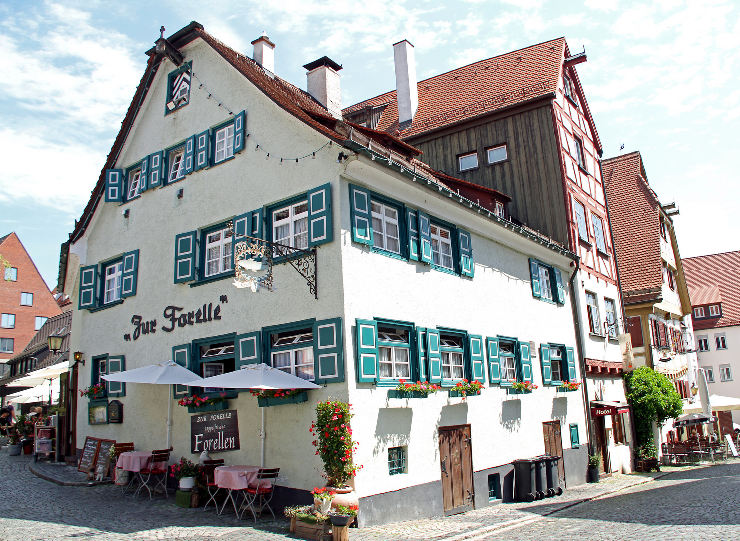 Wunderbares Gasthaus zur Forelle im Fischerviertel in Ulm