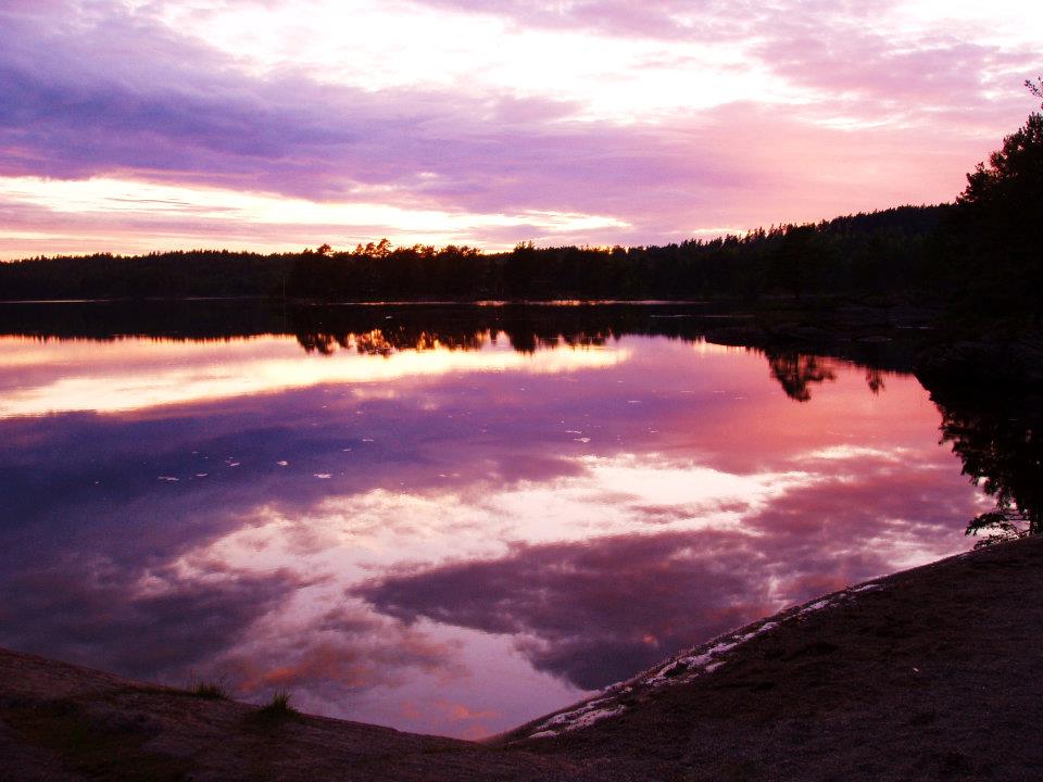 Wunderschöne Abendstimmung in Norwegen