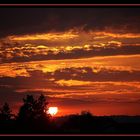 Wunderschöne Abendstimmung von zu Hause