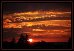 Wunderschöne Abendstimmung von zu Hause