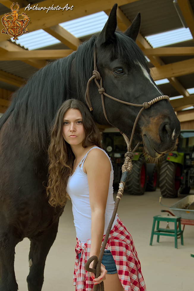 Wunderschöne Aufnahmen beim Shooting am Pferd...