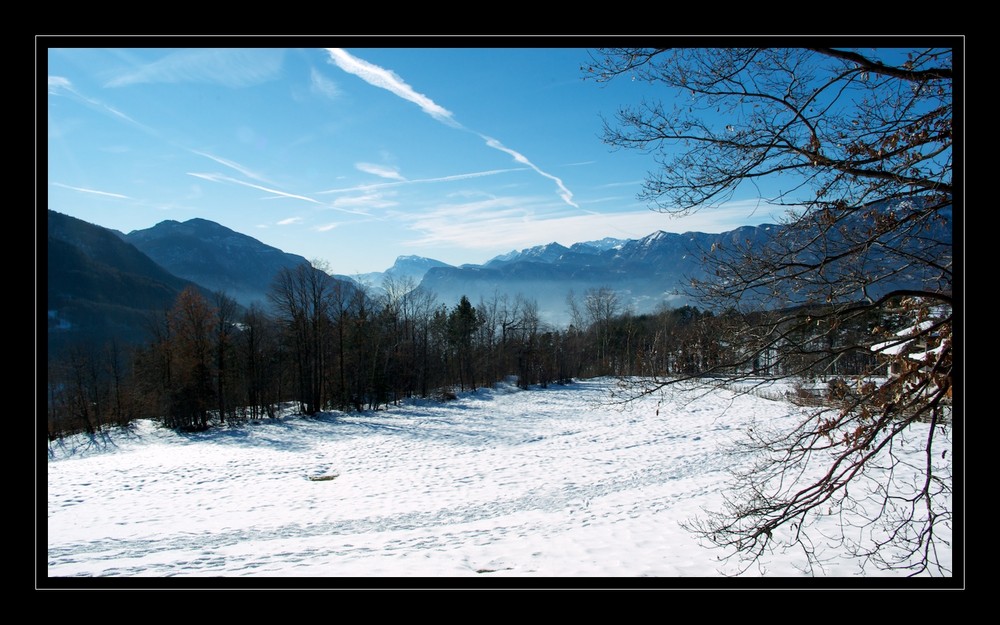 Wunderschöne Aussicht in den Dolomiten