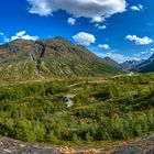 Wunderschöne Bergregion in Norwegen.