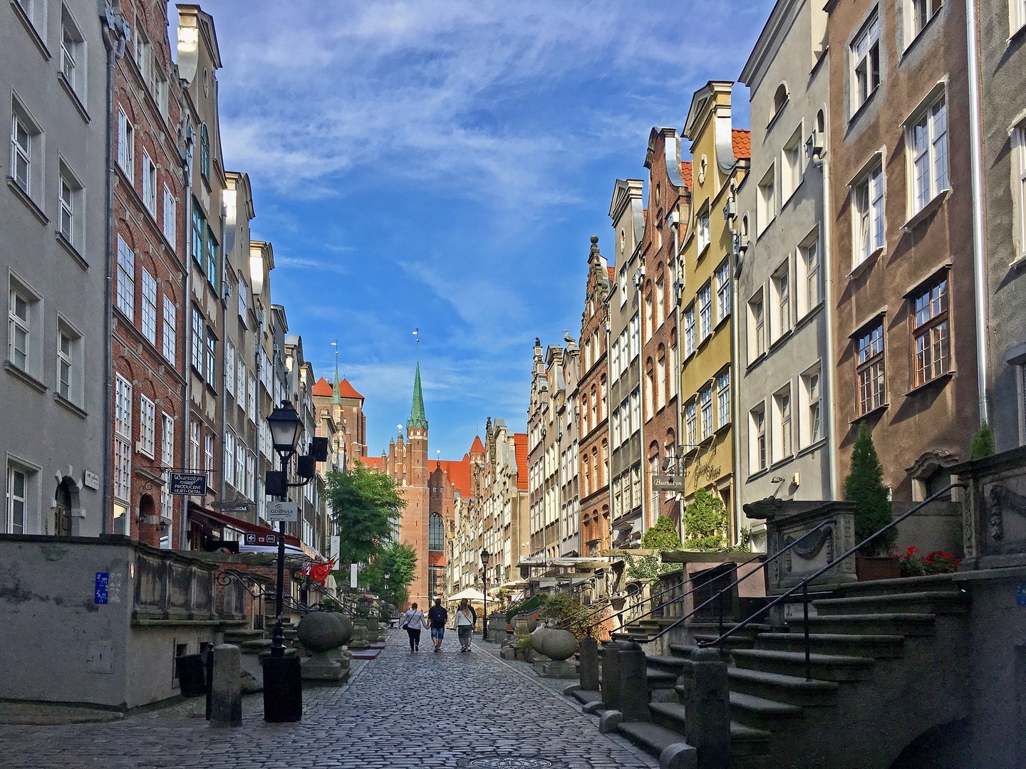 Wunderschöne Frauengasse in Danzig.