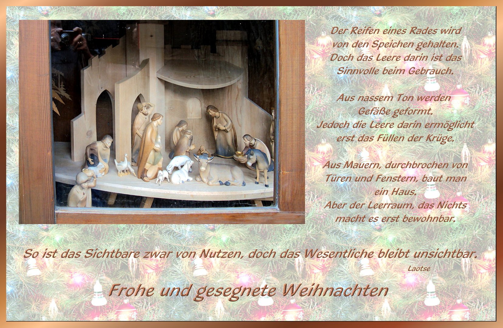 Wunderschöne frohe Weihnachten