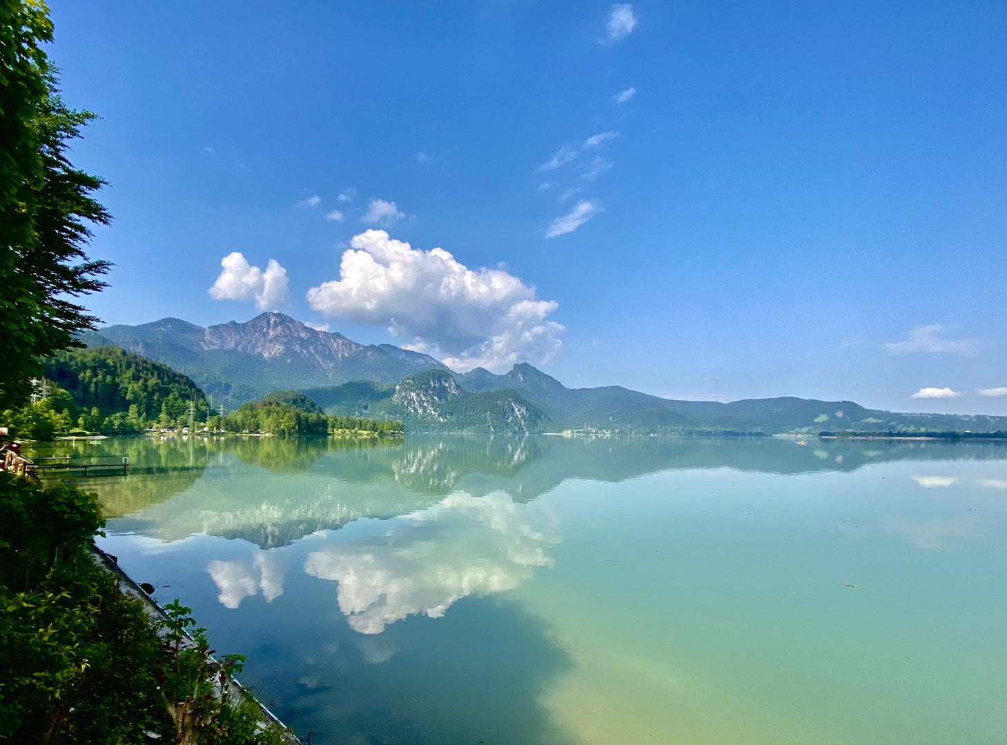 Wunderschöne Spiegelung, Kochelsee 