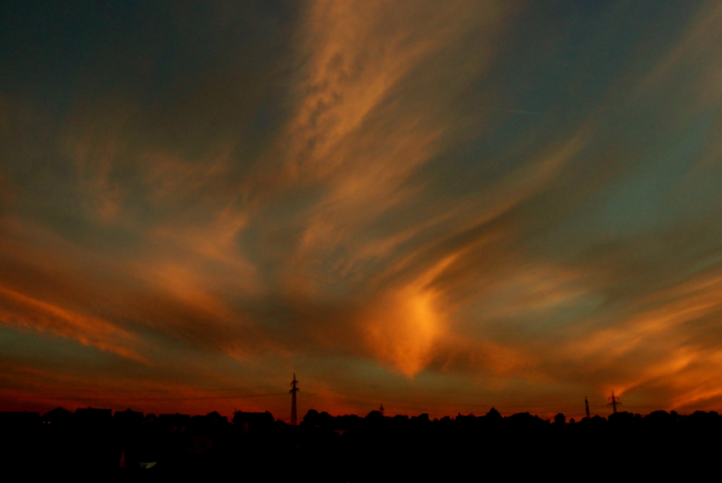 Wunderschöner Abendhimmel