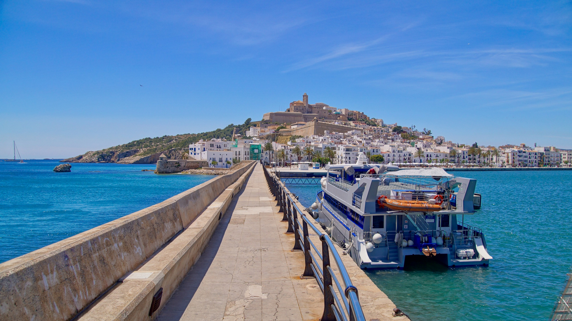 wunderschöner Blick auf Ibiza-Stadt 