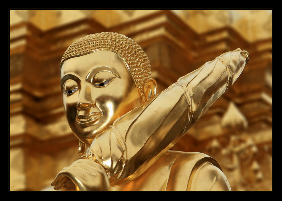 Wunderschöner Buddha in Chiang Mai