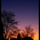 wunderschöner Farbverlauf einige Momente vor dem Sonnenaufgang