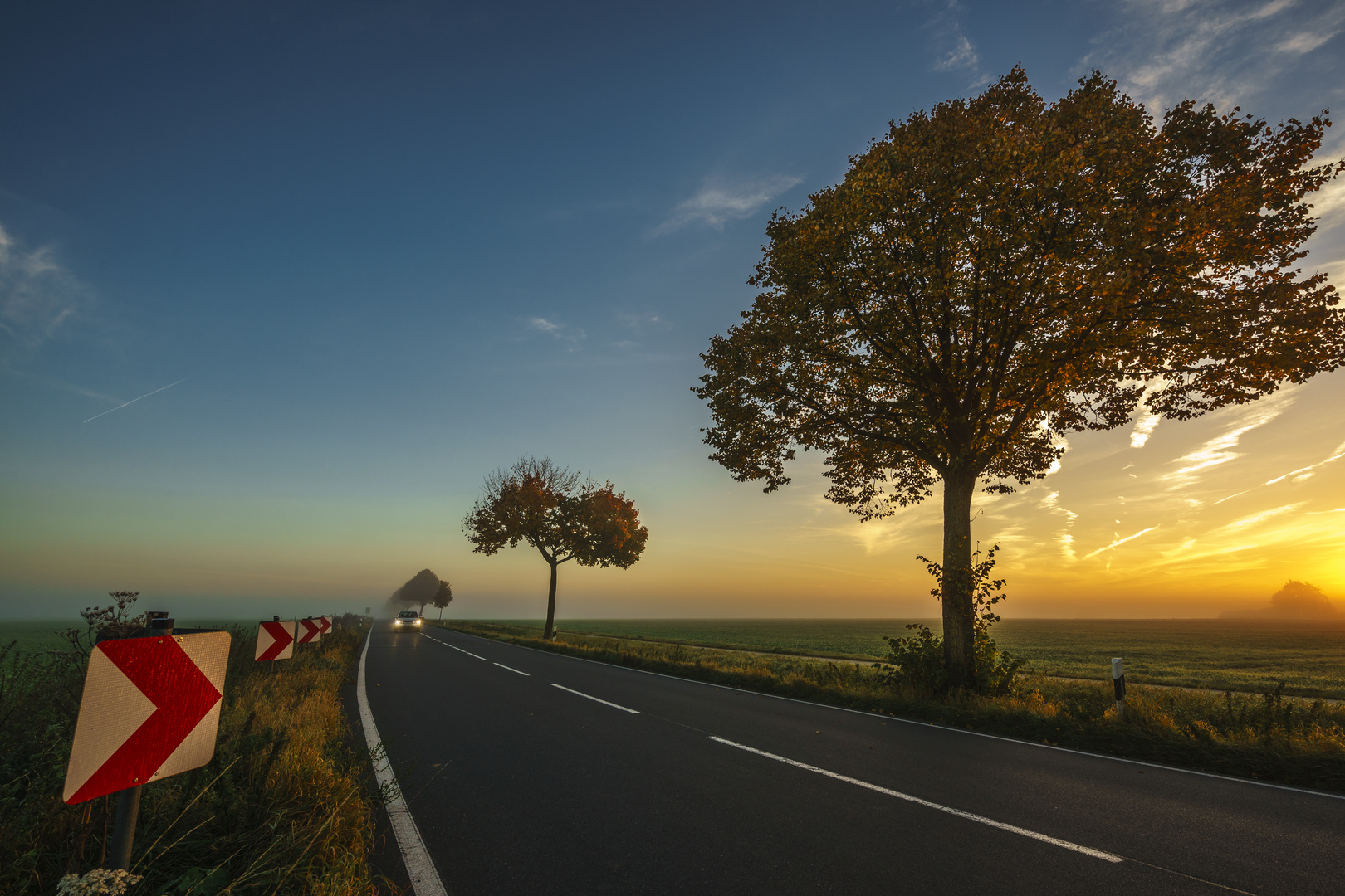 wunderschöner Herbstmorgen nahe Groß Munzel bei Barsinghausen