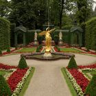 Wunderschöner Schlossgarten im Schloss Linderhof.