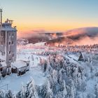 Wunderschöner Sonnenaufgang am Fichtelberg