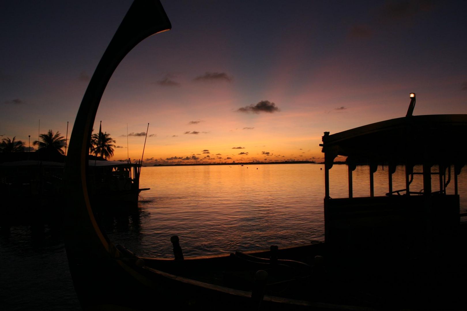 Wunderschöner Sonnenaufgang auf Sun Island