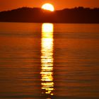 Wunderschöner Sonnenuntergang - am Chiemsee