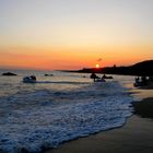 Wunderschöner Sonnenuntergang am Strand