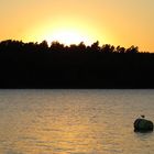 Wunderschöner Sonnenuntergang am Wasser [Waren, Müritz]