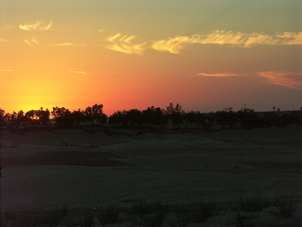 Wunderschöner Sonnenuntergang auf Djerba