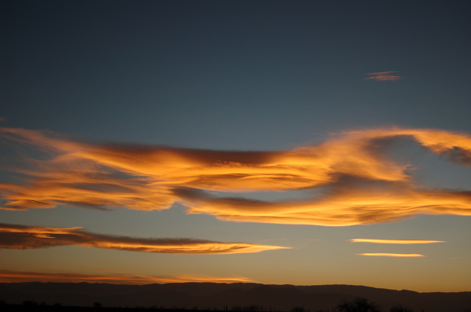 Wunderschöner Sonnenuntergang in Argentinien